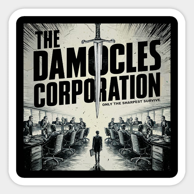The Damocles Corporation Sticker by Dizgraceland